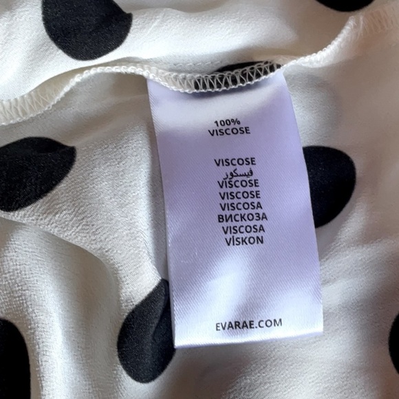 Evarae Alegra Polk Dot Lace Trim Maxi Dress Sz-2 - Picture 13 of 13